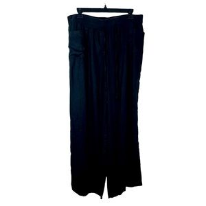 Style & Company Black Linen Pull on 4 Pocket Pants.
